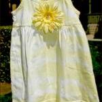 Yellow Tye Dye Gerber Daisy Girls Summer Dress!