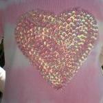 Pink Sequin Heart, Girls Summer Dress